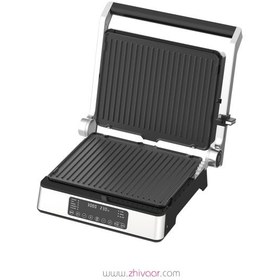 تصویر ساندویچ ساز تکنو مدل TE412 با بدنه استیل و ۲ صفحه 