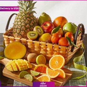 تصویر (Delivery to USA) Tropical Fruits Gift Basket 