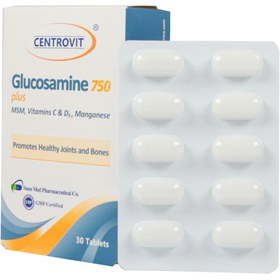 تصویر گلوکزآمین پلاس 750 میلی گرم سنتروویت ا Glucosamine Plus 750 mg Centrovit Glucosamine Plus 750 mg Centrovit