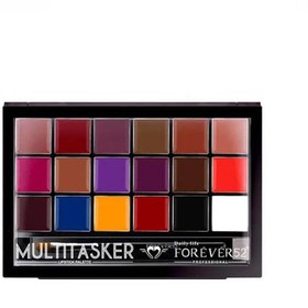 تصویر پالت رژ لب جامد مات مولتی تسکر فوراور52 Multitasker Matte lipstick forever 52 18 color