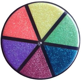 تصویر پودر اکلیل شیکر استورم ۶ رنگ فلورسنت و متالیک 