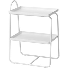 تصویر میز کنار تخت سفید HATTASEN 