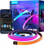 تصویر ریسه هوشمند نئون فلکسی قابل برش 3 متری Govee RGBIC LED Neon Rope H61C3 Govee RGBIC LED Neon Rope Lights for Desks H61C3