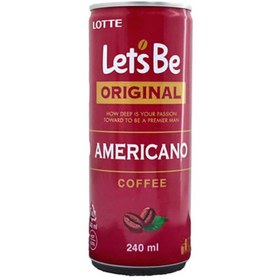 تصویر نوشیدنی سرد و گرم آمریکانو letsbe در حجم 240 میلی لیتر letsbe original americano coffee 240ml