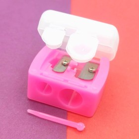 تصویر تراش آرایشی دوقلو - 1عدد سبز pencil sharpener