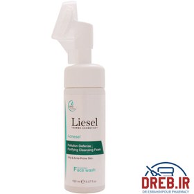 تصویر فوم شستشوی صورت مناسب پوست چرب لایسل 150 میلی لیتر _ Liesel Acnesel Purifying Cleansing Foaming Face Wash 150 ml 