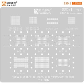 تصویر شابلون هارد AMAOE SSD:x 