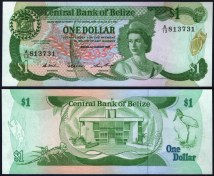 تصویر اسکناس 1 دلار قدیمی بلیز 