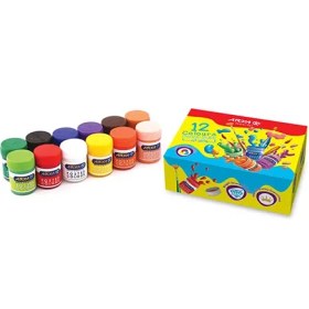 تصویر گواش ۱۲ رنگ آریا 