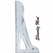 تصویر گونیا خیاطی بزرگ مخصوص تهیه الگو ( یک یکم ) 