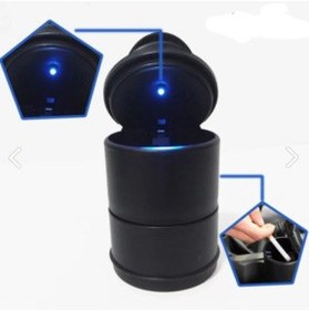 تصویر نظم دهنده داخل خودرو مرسدس GLB 2019 2020 2021 2022 2023 2024 2025 2026 جای زیرسیگاری با روکش آبی قلک بانک WEHHLER 