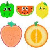 تصویر اسکاچ و اسفنج فانتزی دکین مدل میوه HB04C ( وارداتی - بسته ۵تایی ) 