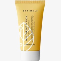 تصویر شیلد محافظت کننده روزانه اپتیمالز اوریفیلیم Optimals multi _protection uv day shield spf 50, 30 ml