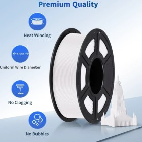 تصویر فیلامنت پرینتر سه‌بعدی Stronghero3D 1.75mm – رنگ سفید، وزن ۱ کیلوگرم 