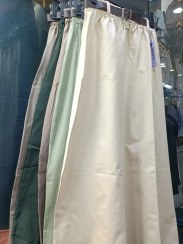 تصویر دامن بلند کتان کمربنددار 