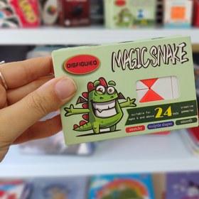 تصویر روبیک ماری دو رنگ ۲۴ تکه - آبی 