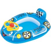 تصویر شناور بادی شورتی روی آب طرح ماشین intex 34045