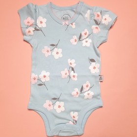 تصویر لباس زیر دکمه دار (بادی) آستین کوتاه نوزاد دخترانه طرح لاولی نیلی Nili Lovely Nili Lovely Baby Girl Short Sleeve Bodysuit