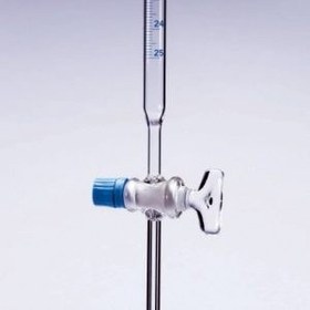 تصویر بورت آزمایشگاهی - شیر تفلون / 25 سی سی burette
