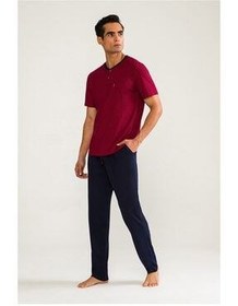 تصویر ست پیژامه مردانه مجموعه جهیزیه مردان 4 اورجینال D'S Damat 