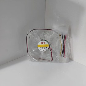 تصویر فن خنک کننده شیشه ای کیس کامپیوتر 