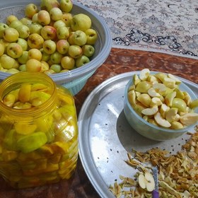 تصویر سرکه سیب خانگی خالص وارگانیک بدون افزودنی سم زدایی بدن .شفاف کننده پوست .چربی سوز 