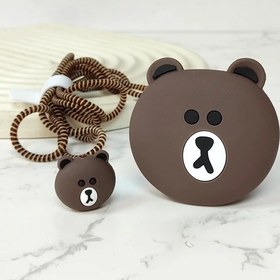 تصویر پک محافظ آداپتور سیلیکونی طرح دراگون مناسب برای آیفون Silicone adaptor protective pack Dragon design