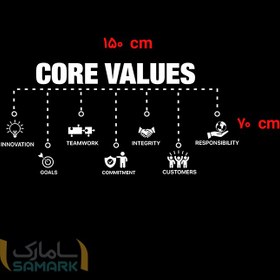 تصویر برچسب دیواریcore value 