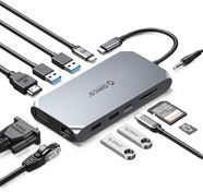 تصویر هاب و داک استیشن 12 پورت اوریکو USB Hub Docking Station orico XCR-X22 