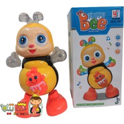 تصویر اسباب بازی موزیکال زنبور شاد حرکتی و چراغدار 