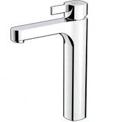 تصویر شیر روشویی کاویان مدل ساتین پایه بلند کروم 