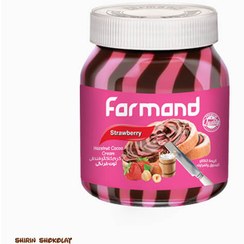تصویر شکلات صبحانه فندوقی توت فرنگی Strawberry فرمند FARMAND وزن 330 گرمی 