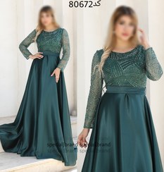 تصویر ماکسی مجلسی ساتن السانا 