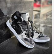 تصویر کتانی نایکی وودو ساقدار مردانه مشکی طوسی 