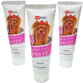 تصویر خمیر پوست و مو سگ پتالپین (حاوی بیوتین) 110 گرم petalpin Biotin paste for dog 110gr