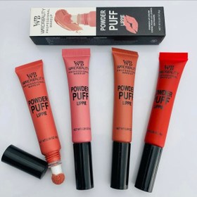 تصویر رژگونه و رژلب دوکاره پد دار Warda Beauty warda beauty professional makeup - Mate Lip/Cheek/Puff Blush (High Pigmented)