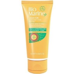 تصویر ضد آفتاب فاقد چربی بی رنگ با SPF50 بایومارین 