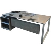 تصویر میز پایه فلزی اداری قصرچوب مدل md01 