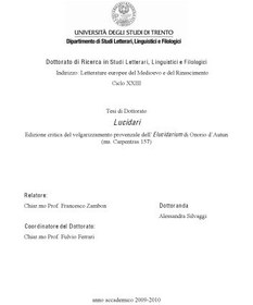 تصویر دانلود کتاب Lucidari: edizione critica del volgarizzamento provenzale dell’Elucidarium di Onorio d’Autun (ms. Carpentras 157) [diss.] 2011 کتاب 2011