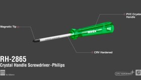 تصویر پیچ گوشتی چهارسو RH-2869 رونیکس (150×6) screwdriver-RH-2869-ronix