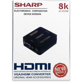 تصویر مبدل اچ دی ام آی به وی جی ای HDMI2VGA CONVERTER 