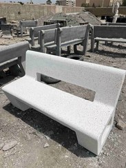 تصویر نیمکت پشتی دار بتنی مسلح مدل S12123 