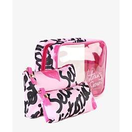 تصویر کیف آرایشی بسته سه تایی Victoria's Secret مدل 9801 
