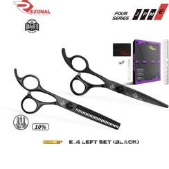 تصویر ست قیچی آرایشگری رزونال مدل E_4 سایز ۶ اینچ چپ دست 
