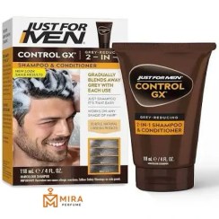 تصویر شامپو رفع تدریجی سفیدی مو جاست فورمن مدل Control GX حجم ۱۱۸ میلی لیتر 