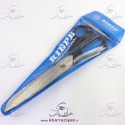 تصویر قیچی ایتالیایی KIEPE استیل دسته مشکی - سایز 10 