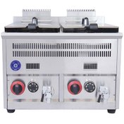 تصویر سرخ کن صنعتی ۲ لگن رومیزی گازی آبا مدل OT-72A 