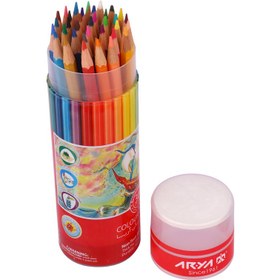 تصویر مداد رنگی لوله ای 36 رنگ آریا کد 3053 Arya 3053 36Color Pencil
