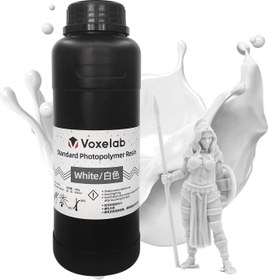 تصویر رزین رنگ سفید 500 گرمی Voxelab 3D Printer Resin - ارسال 20 روز کاری 