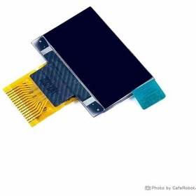 تصویر نمایشگر OLED تک رنگ سفید 0.96 اینچ دارای ارتباط SPI و چیپ درایور SSD1315 با کابل فلت 15 پین 